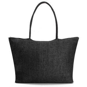 Womens Casual Straw Weave Shoulder Tote Bag